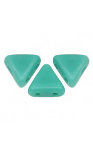Les perles par Puca® Kheops beads Opaque green turquoise 63130
